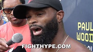 TYRON WOODLEY G CHECKS JAKE PAUL WARNS quotIM NICE NOWquot AFTER MAYWEATHER ADVICE amp TRAINER HELP [upl. by Reidid634]