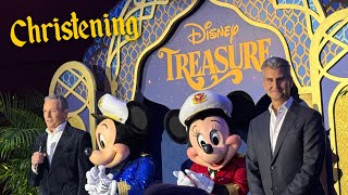 Disney Treasure Christening – Remarks from Bob Iger and Josh DAmaro  Disney Cruise Line [upl. by Ronoel]