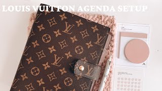 Current Louis Vuitton GM Agenda Setup  Detailed A5 Planner Flip [upl. by Airdnek]