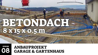 Garagendecke aus Metall und Beton  Anbauprojekt Garage amp Gartenhaus [upl. by Vally967]