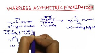 sharpless asymmetric epoxidation reaction explain in hindi [upl. by Maxia]