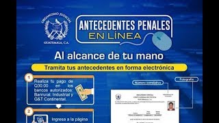 ¿Cómo sacar los antecedentes penales en Linea [upl. by Draneb586]