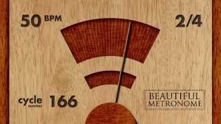 50 BPM 24 Wood Metronome HD [upl. by Bork800]