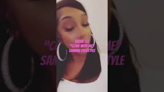 Kissie Lee “Come With Me”  SAMMIE Freestyle 🥹 [upl. by Tingley]