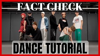 NCT 127  Fact Check Dance Practice Mirrored Tutorial SLOWED [upl. by Odracer]