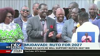 Mudavadi says he will support Rutos 2027 bid [upl. by Sihon890]