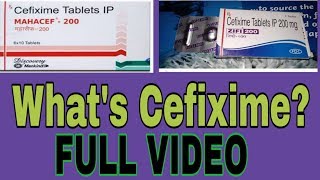 Cefixime 200 mg Tablet Use In HindiMahacef 200 mg Zifi 200 mgTaxim o 200 mg [upl. by Lenor]