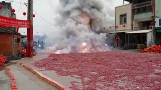 Burning 1000000 firecrackers At a Time  Chinas Festival [upl. by Holzman]