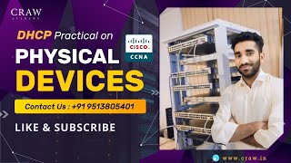 DHCP Practical On Physical Devices  DHCP Server  CCNA 200301 Full Course in Hindi  Networking [upl. by Shreeves]