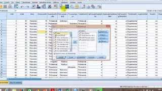 CALCULO DE VARIABLES NUMERICAS CON EL PAQUETE ESTADISTICO SPSS [upl. by Alilahk]