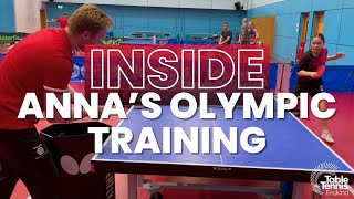 Anna Hurseys Olympic training  Inside Camp  Table Tennis England [upl. by Aitnuahs]