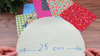 Brillant Idea 😍 How to sew a patchwork placemat with waste fabrics [upl. by Rehpoitsirhc]