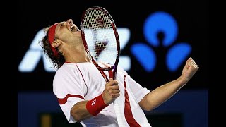 David Nalbandian vs Lleyton Hewitt  Australian Open 2011 1st Round Highlights [upl. by Sidnee]