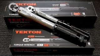 Tekton 14quot sq dr Torque Wrenches numbers 24320 amp TRQ21101 [upl. by Naux]