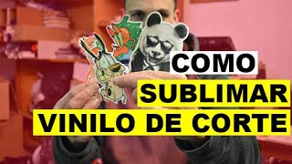 Como sublimar vinilo adhesivo de corte NO SUBLIMABLE  TÉCNICA POLVO POLIAMIDA [upl. by Idolah]