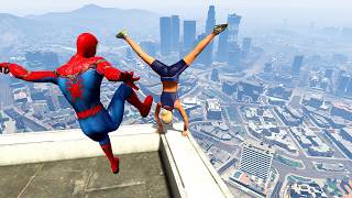 GTA 5 Crazy Spiderman ragdolls ep2 [upl. by Jilli]