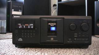 SONY CDPCX335 Mega Storage CD Player [upl. by Nylinnej]