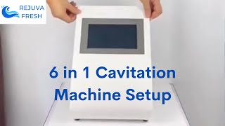 Facial Skin Tightening Treatment  How to use 30K 6 in 1 Cavitation Machine to Smooth amp Shape Face [upl. by Cochard]