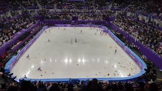 Yuzuru Hanyu Pooh Rain after the Short Program  PyeongChang 2018 fancam [upl. by Nylehtak]