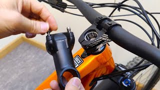 Installing a new MTB stem on my bike [upl. by Notnilk]