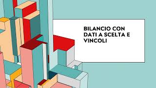 BILANCIO CON DATI A SCELTA E VINCOLI [upl. by Hashum]