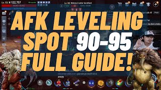 MIR4  quotAFK LEVELINGquot SPOT FOR LEVEL 90 UP TO 95  GUIDE amp EXPLAINED TAGALOG FAST KILL OR HIGH EXP [upl. by Alikee72]