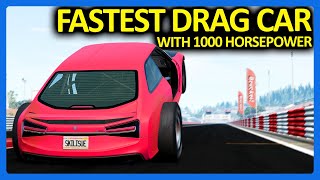 BeamNG  FASTEST 14 Mile 1000 Horsepower Drag Car [upl. by Gratia]