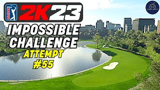 NEW IMPOSSIBLE CHALLENGE in PGA TOUR 2K23  Attempt 55 [upl. by Celene]