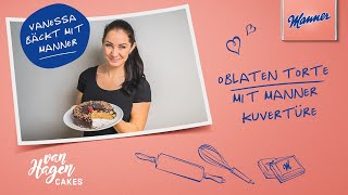 Manner Oblaten Torte mit Kuvertüre und Schokoladeglasur [upl. by Blackman]