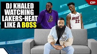 DJ Khaled WATCHING Lakers Vs Heat Like A Boss  Highlight Shorts [upl. by Riobard341]