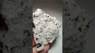 Nepheline Syenite with blue flash Lake Michigan Beach find [upl. by Sgninnej]