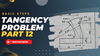 TANGENCY PROBLEMS IN TECHNICAL DRAWING [upl. by Flemings]