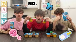 TRYING AND RATING BAD BABY FOOD [upl. by Lorelle105]