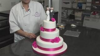 How To Decorate A Wedding Cake [upl. by Enaed]