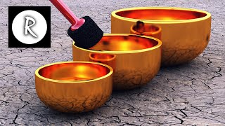 9 HOURS Tibetan Healing Sounds  Singing Bowls  Natural sounds Gold for Meditation amp Relaxation [upl. by Yerkovich536]