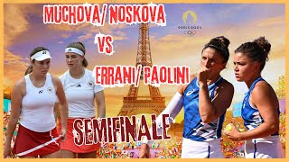 Muchova Noskova vs Errani Paolini Tennis ➤ Olympic Games  PARIS 2024 🎾 [upl. by Willabella]