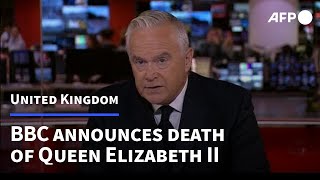 BBC announces death of Queen Elizabeth II  AFP [upl. by Eseuqram]