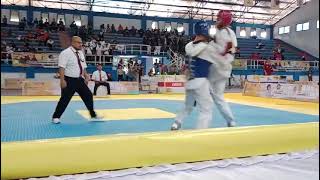 Tanding Taekwondo Jabar VS Jatim 3 Ronde Poin Tipis 1 Pomnas 2023 [upl. by Busch]