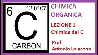 CHIMICA ORGANICA  Lezione 1  Chimica del Carbonio [upl. by Bennink900]