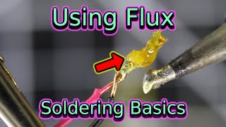 Using Flux  Soldering Basics  Soldering for Beginners [upl. by Whittemore]