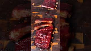 Smoked ribs on a gas grill [upl. by Nalra]