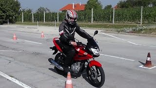 Honda CBF125  Motorcycle Skills Test [upl. by Eilyac]