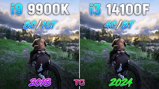 i9 9900K vs i3 14100F  6 Years Difference [upl. by Tizes]