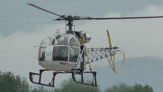 Alouette II Arrival  Meeting de lAir de SalondeProvence 2023 [upl. by Dodi872]