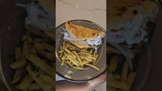 Gyro Recipe gyro greekfood fries foodie food recipe cooking shorts funny trending eating [upl. by Cullan]