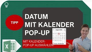 Datum auswählen mit Kalender PopUp in Excel I Excelpedia [upl. by Fredela]