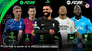 FIFA 2025 PPSSPP Android Offline Camera  EA FC 25 PPSSPP HD Graphics Update Kits amp Transfer 202425 [upl. by Lud]