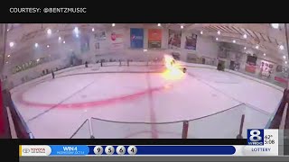 No injuries reported after Zamboni catches fire at Bill Grays Iceplex [upl. by Harty]