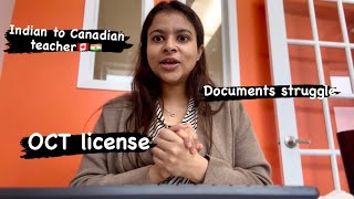 India to Canada teacher license Application Process Things to keep in mind  Bed to OCT [upl. by Niltyak277]