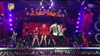 포미닛4minute 이름이 뭐에요 2013 SBS 가요대전 2부 [upl. by Htepsle]